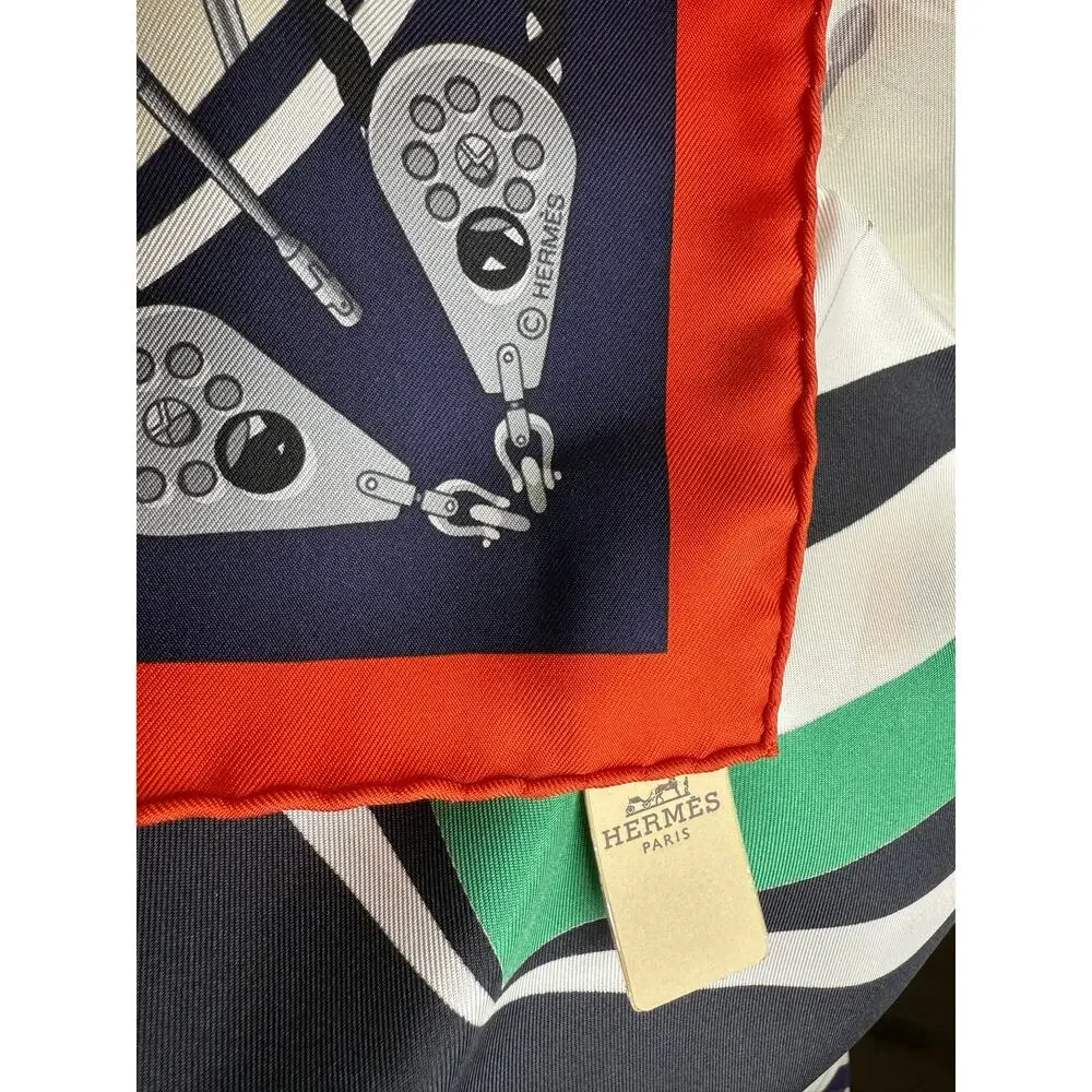 Hermes Spinnakers Silk Scarf